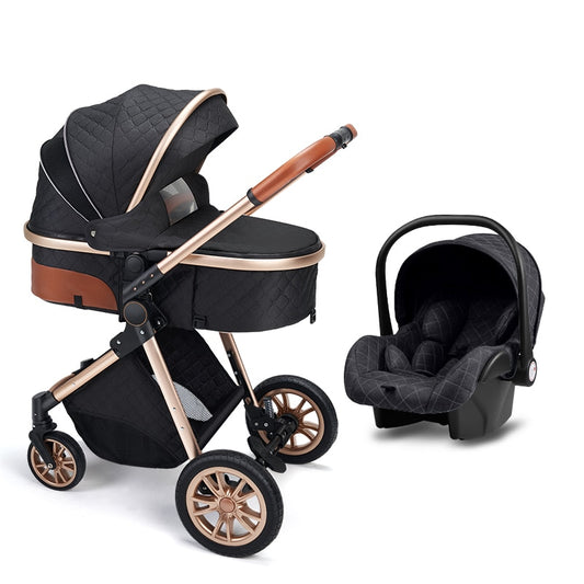 2022 New Baby Stroller High Landscape Baby Cart Can Sit Can Lie Bassinet Portable Pushchair Infant Carrier Free Shipping