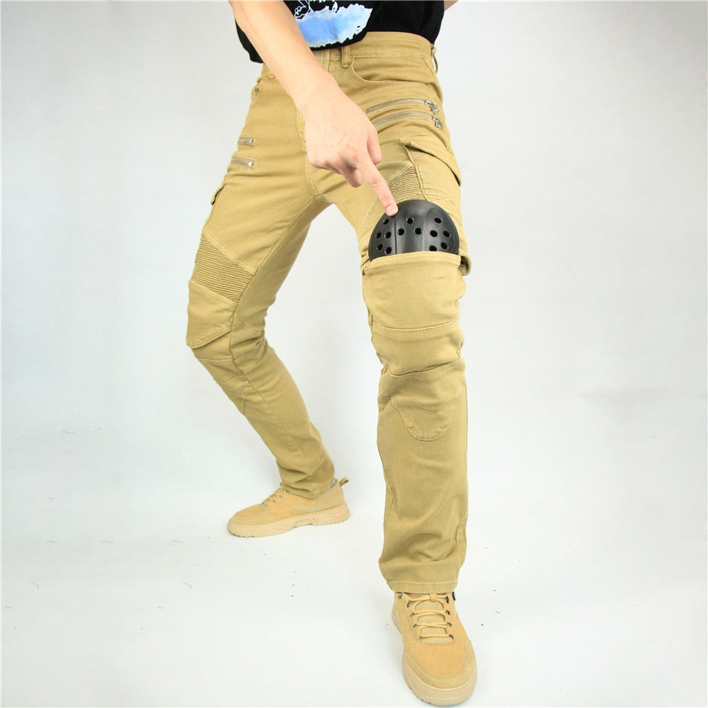 Komine New Motorcycle Pants Moto Men&#39;s Motocross Casual Riding Motorbike Touring Motocycle Street Jeans Trousers Protective Gear