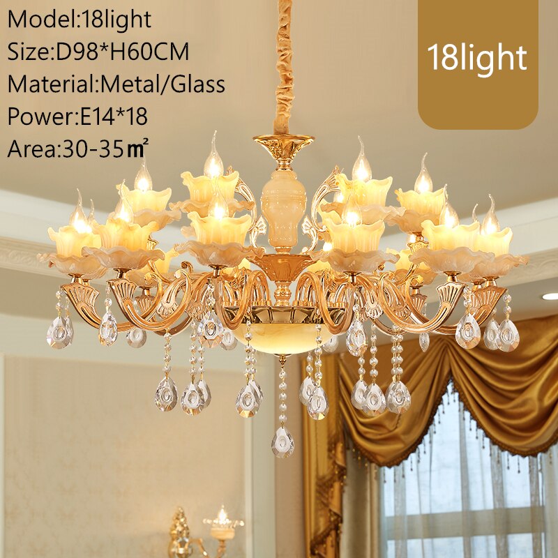 Modern Led Chandelier For Foyer Living room Diningroom Kitchen Lustre  6light-18light Led Ceiling Dolomite Chandelier Lighting