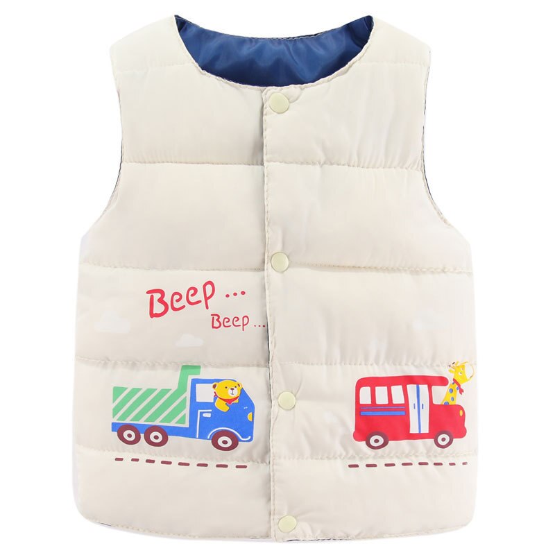 2021 Autumn Winter Girls Warm Vest Boys Thicken Waistcoat Kids Outerwear Vest Children Shiny Down Cotton Jackets Vest For 3-8 Y
