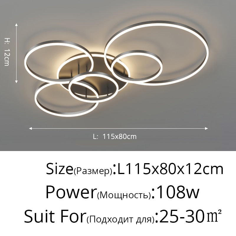 Gold White Modern LED Chandelier Lighting For Living Study Room Lights Indoor Lamps Parlor Foyer Lustres Chandeliers Luminaire