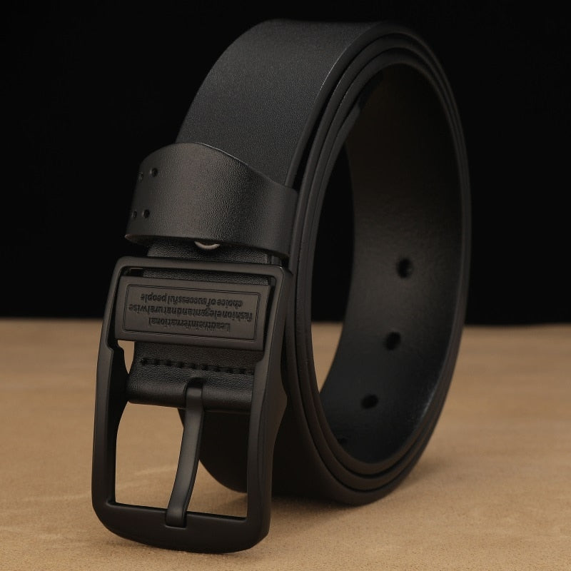 Designer Men Belt Genuine Leather Luxury High Quality For Men New Fashion Classice Vintage Cowskin Pin Buckle Jeans Waist Belt