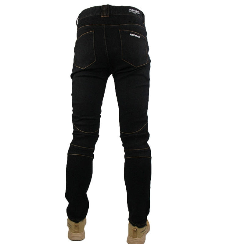 Jeans - Brand New 4 Season Motorcycle Leisure Motocross Pants Outdoor Riding Jeans With Obscure Protective Equipment Knee Gear Hip Pads