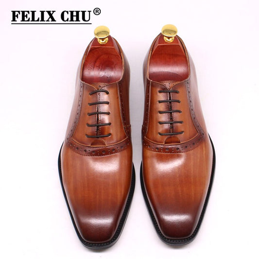 Size 47 Size 13 Handmade Men&#39;s Dress Shoes Genuine Leather Formal Oxfords Wedding Business Office Plain Toe Men Leather Shoes