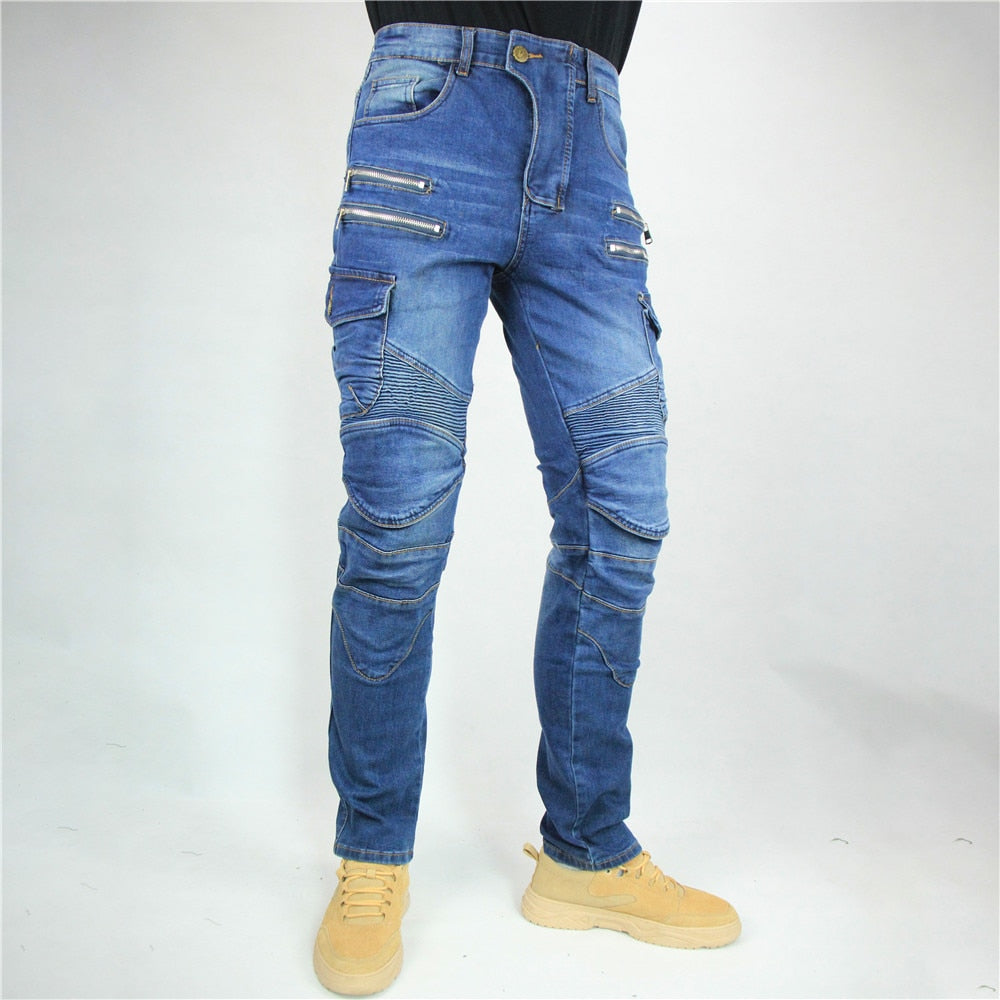 Jeans - New Motorcycle Pants Moto Men Motocross Casual Riding Motorbike Touring Motocycle Street Jeans Trousers Protective Gear