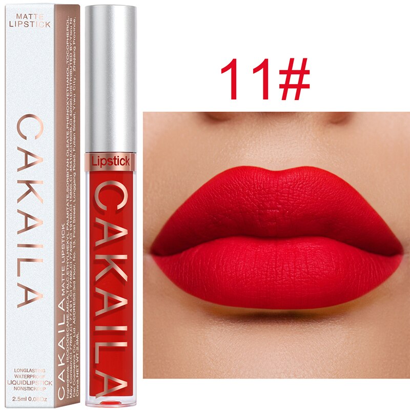 Lip Gloss Long Lasting Matte Velvet Lip Stick Lip Makeup Liquid Lipstick Women Beauty Sexy Red Waterproof Cosmetics Lipgloss