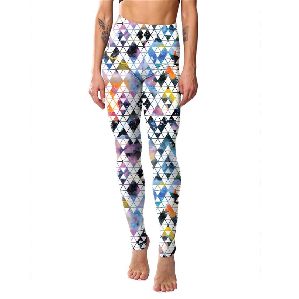 2021 New Cartoon Fitness Women Leggings Cat Print Elastic Leggins High Quality Polyester Plus Size Ankle-Length Pants Leggings