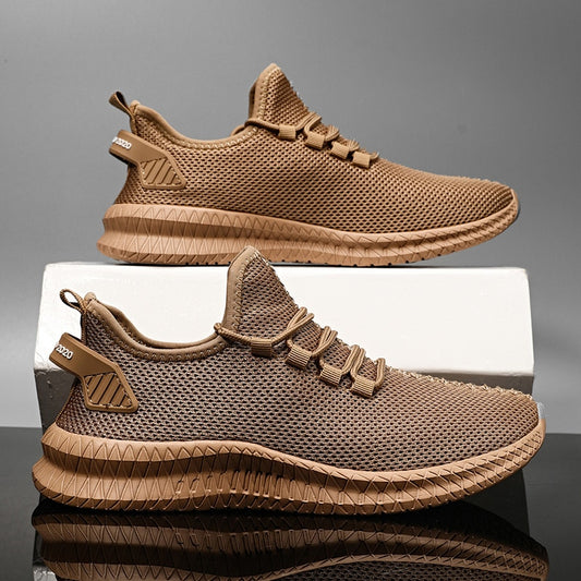 Fashion Men Sneakers Mesh Casual Shoes Lac-up Mens Shoes Lightweight Vulcanize Shoes Walking Sneakers Zapatillas Hombre
