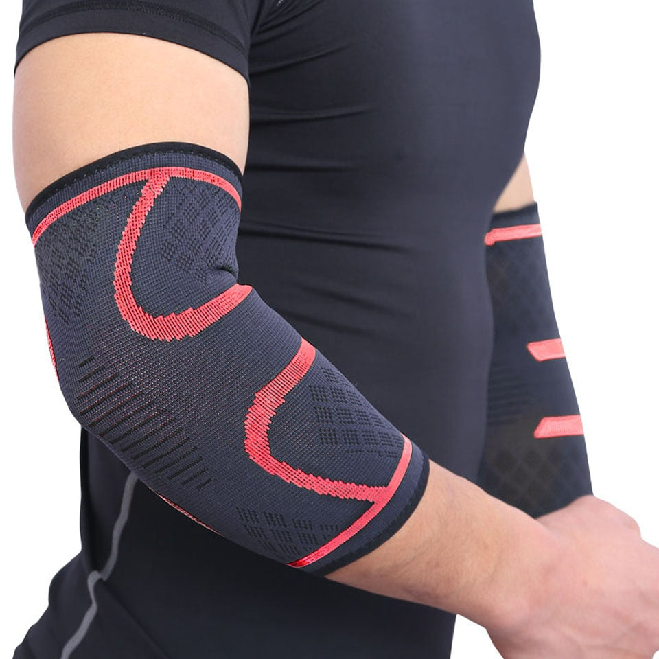 AOLIKES 1PCS Elbow Support Elastic Gym Sport Elbow Protective Pad Absorb Sweat Sport Basketball Arm Sleeve Elbow Brace