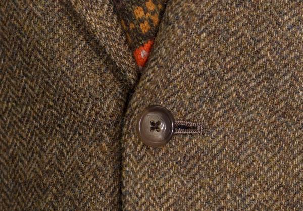 Men&#39;s Suit Blazer Brown One Piece Lapel Double Breasted Wool Formal Bussiness Jacket Prom Tuxedos Patterned Wedding Groomsmen