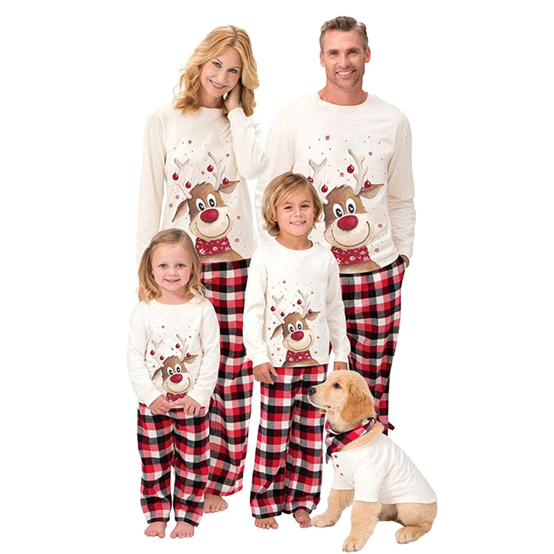 Family Christmas Pajamas Matching 2021 Mother Kids baby Pyjamas Clothes Set Look Sleepwear Mother And Daughter Father Son Outfit