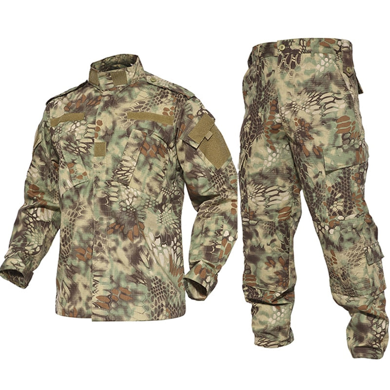 Military Uniform Airsoft Camouflage Tactical Suit Camping Men Army Special Forces Combat Jackets Pants Militar Soldier Clothes