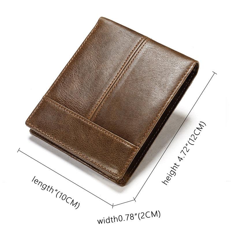 High Quality Men&#39;s Wallet Genuine Leather Wallets Men Splice Zipper Money Bag with Coin Pocket Male Purse Cards photo Holder