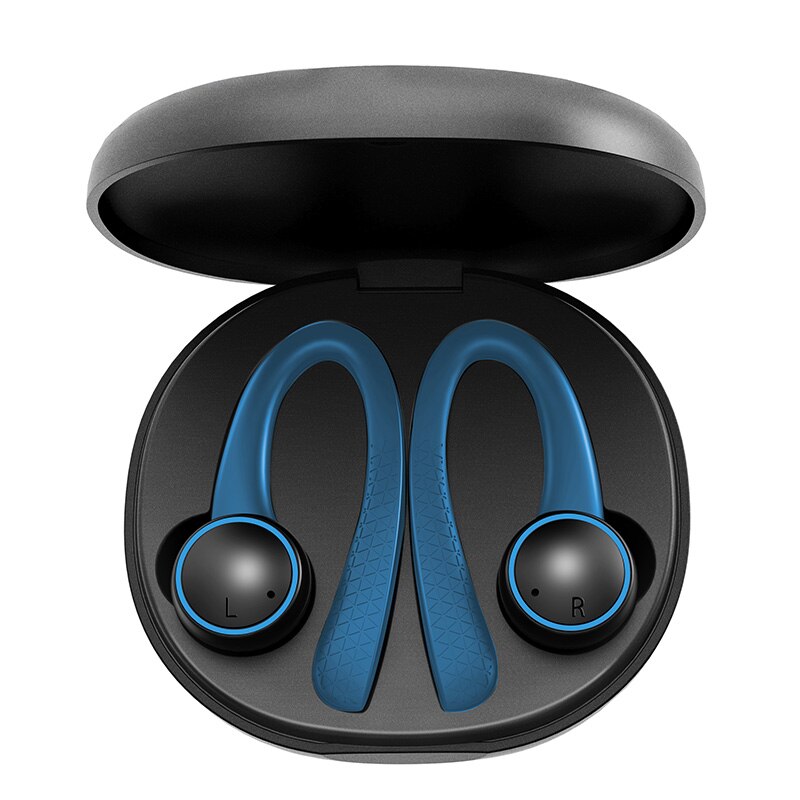 TWS Sports Wireless Earphone Bluetooth Headphone Ear Hook with Microphone Waterproof Running Noise Cancelling Stereo Earbuds