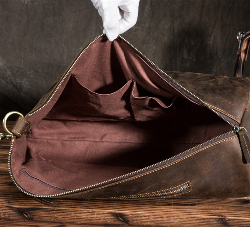 PNDME vintage cylinder design natural genuine leather men&#39;s chest bag fashion casual crazy horse cowhide shoulder crossbody bags