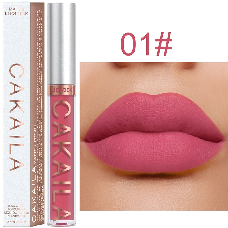 Lip Gloss Long Lasting Matte Velvet Lip Stick Lip Makeup Liquid Lipstick Women Beauty Sexy Red Waterproof Cosmetics Lipgloss