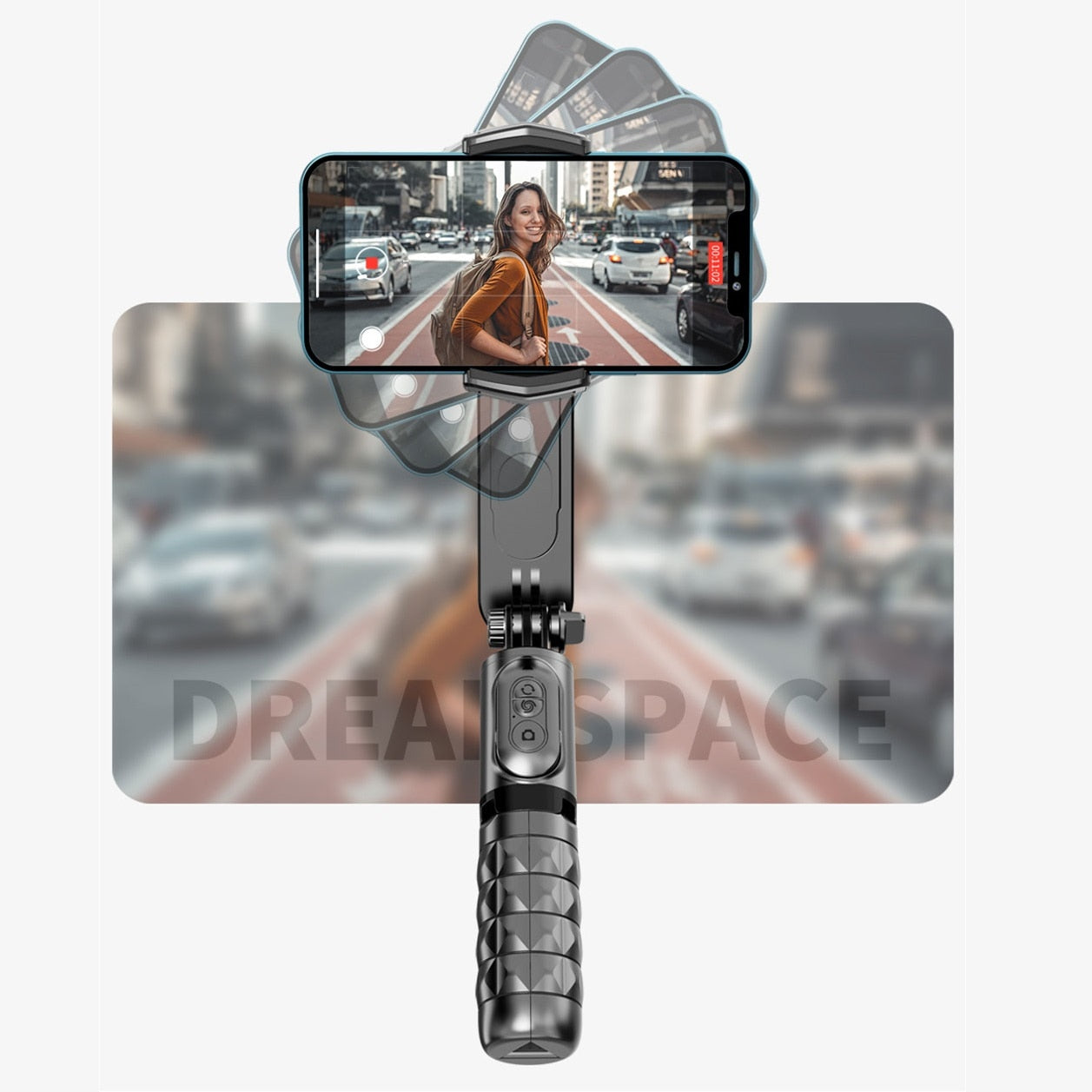 FANGTUOSI Handheld Gimbal Wireless Bluetooth Phone Gimbal Stabilizer With Fill Light Tripod Gimbal Smartphone Stabilizer Gimbal