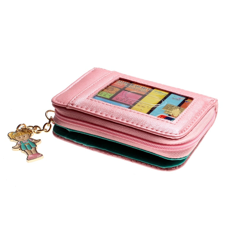 Pink Quilted Women Wallets Female Coins Purse  6717