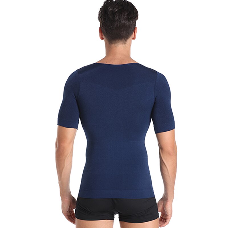 Classix Men Body Toning T-Shirt Slimming Body Shaper Posture Shirt Belly Control Gynecomastia Vest Compression Man Tummy Corset
