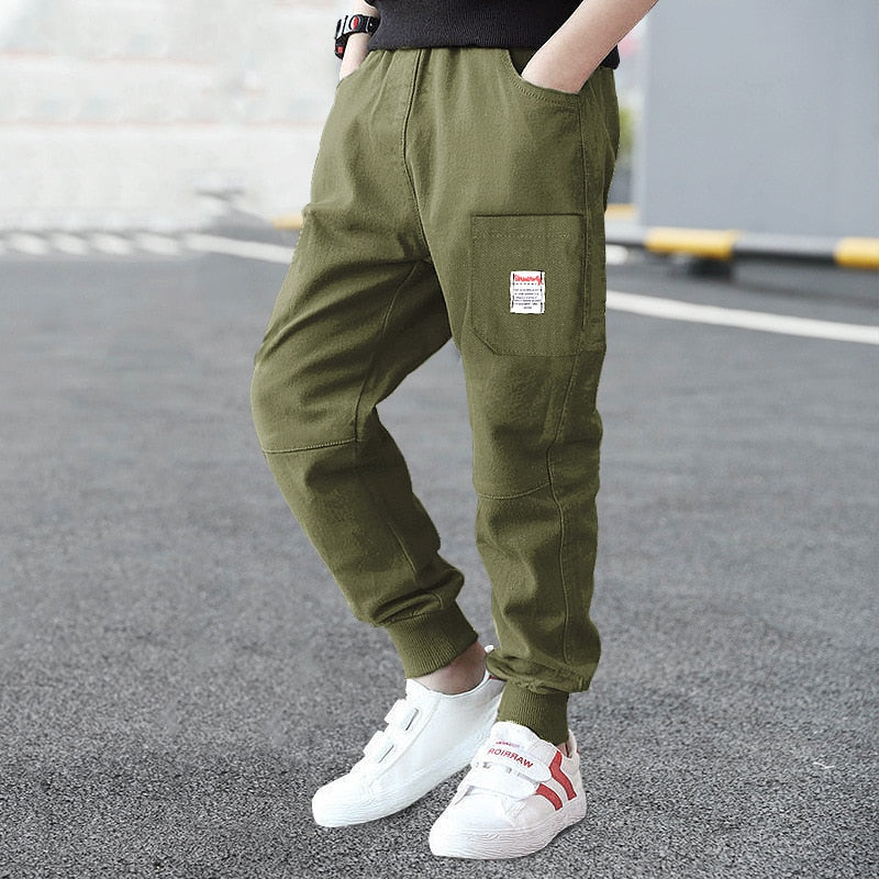 Kids Pants Boys Casual Pants Kids Clothing Cotton Boys Long Trousers Children Boys Clothing Sport Girls Pants Spring 3-16years