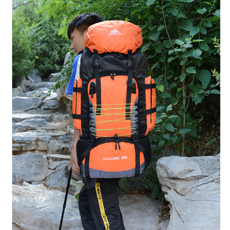 Travel Bag Camping Backpack Hiking 90L 80L, Army Climbing Bags Mountaineering Large Capacity Sport Bag, Outdoor Military Backpacks