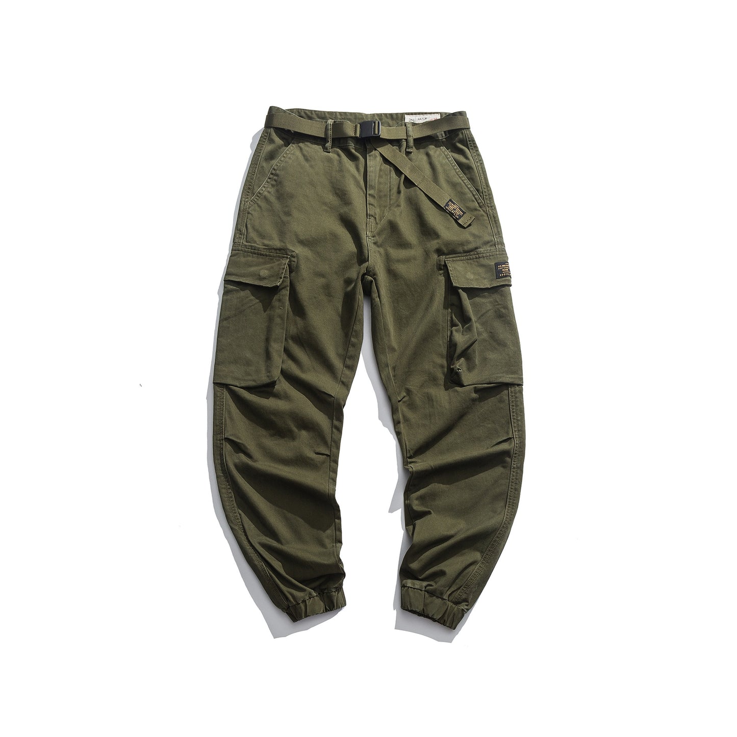 High Quality Cotton Military Joggers Men Streetwear Tactical Pants Fashion With Belt Cargo Pants Army Trousers Harajuku Clothes