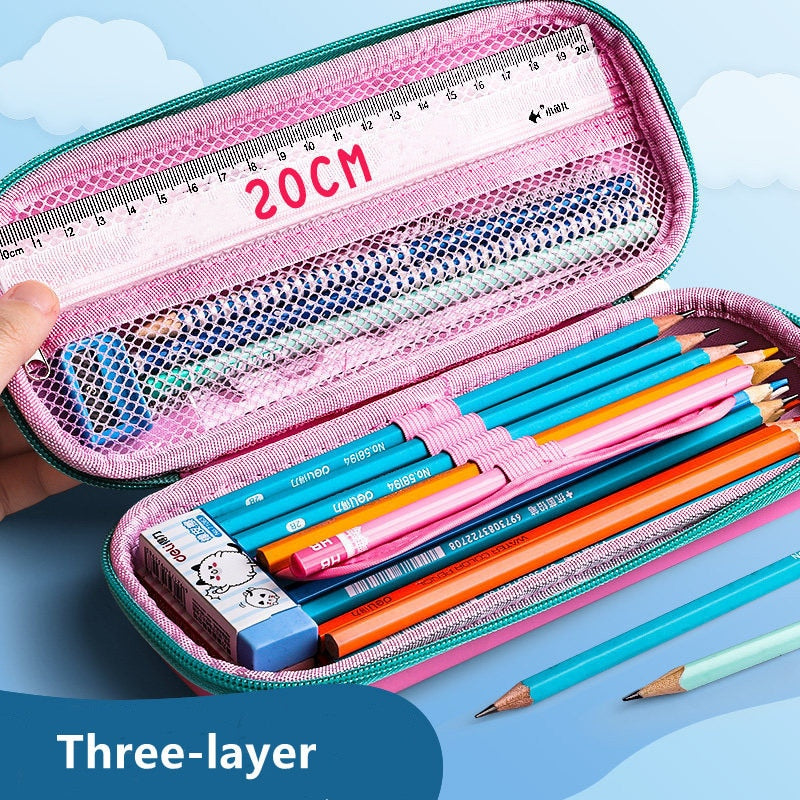 3D stereo animal pencil case plastic Stationery box School Pencil cases for girls pen case boy student pen box cute pen bag gift
