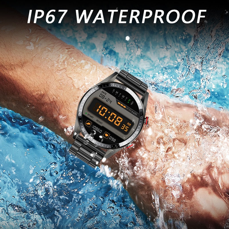 LIGE New 454*454 Screen Smart Watch Men Always Display The Time Bluetooth Call Local Music Men Smartwatch For Huawei Xiaomi +Box