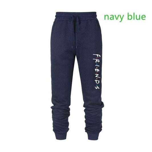 2021 Newest Women Fashion Friends TV Show Letter Print Pants Casual Loose Joggers Sports Trousers (4 Clolors) S-4XL