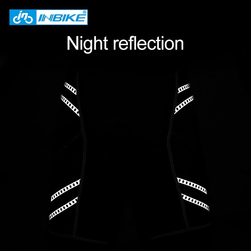 INBIKE Pro Cycling Shorts Thickened Gel Pad MTB Bicycle Shorts Road Bike Shorts Summer Breathable Reflective Tight For Men SA001
