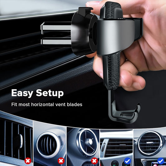 GETIHU Gravity Car Holder For Phone Air Vent Clip Mount Mobile Cell Stand Smartphone GPS Support For iPhone 13 12 Xiaomi Samsung