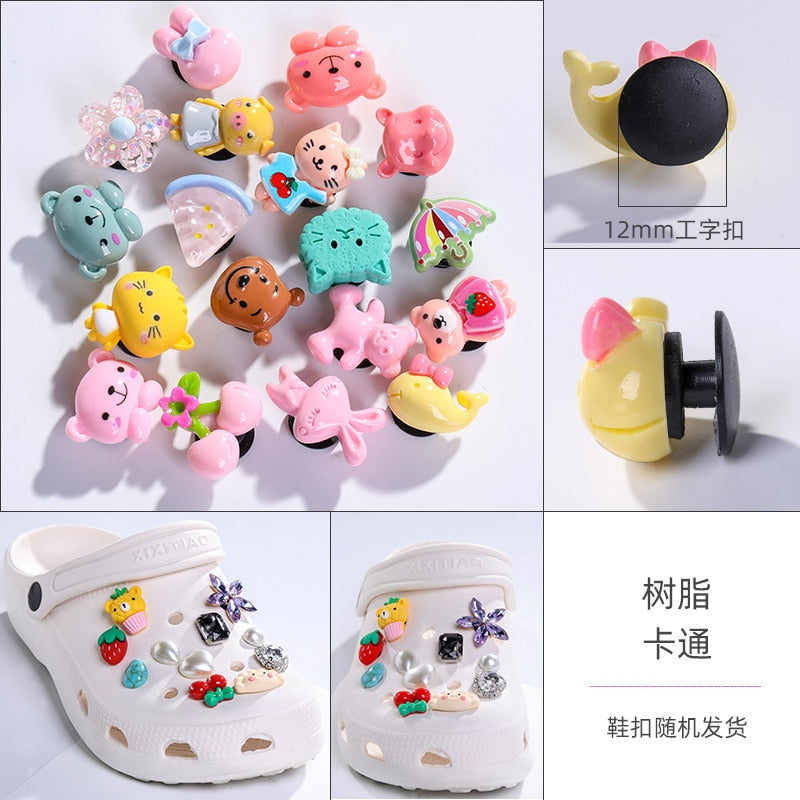 Shoe Charms Decoration - Best 10pcs/set Shoe Charms Decoration Buckle carton chocolate ice cream fruit acrylic M JIBZ DIY combiation for croc friend gift