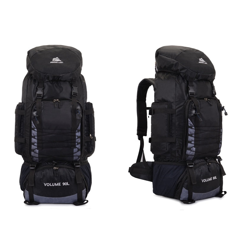 Travel Bag Camping Backpack Hiking 90L 80L, Army Climbing Bags Mountaineering Large Capacity Sport Bag, Outdoor Military Backpacks