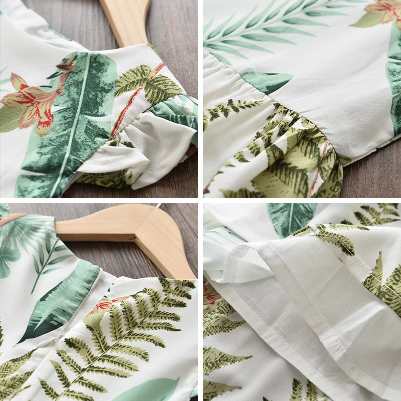 Menoea Toddler Dresses 2021 Summer Style Children Floral Pattern Costume Girl Clothes Kids Dress For Girls Casual Dresses