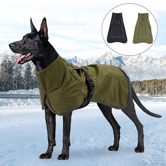 Clothes For Large Dogs Winter Warm Big Dog Vest Jacket Waterproof Pet Dogs Coat Greyhound Doberman Clothes For Medium Large Dogs