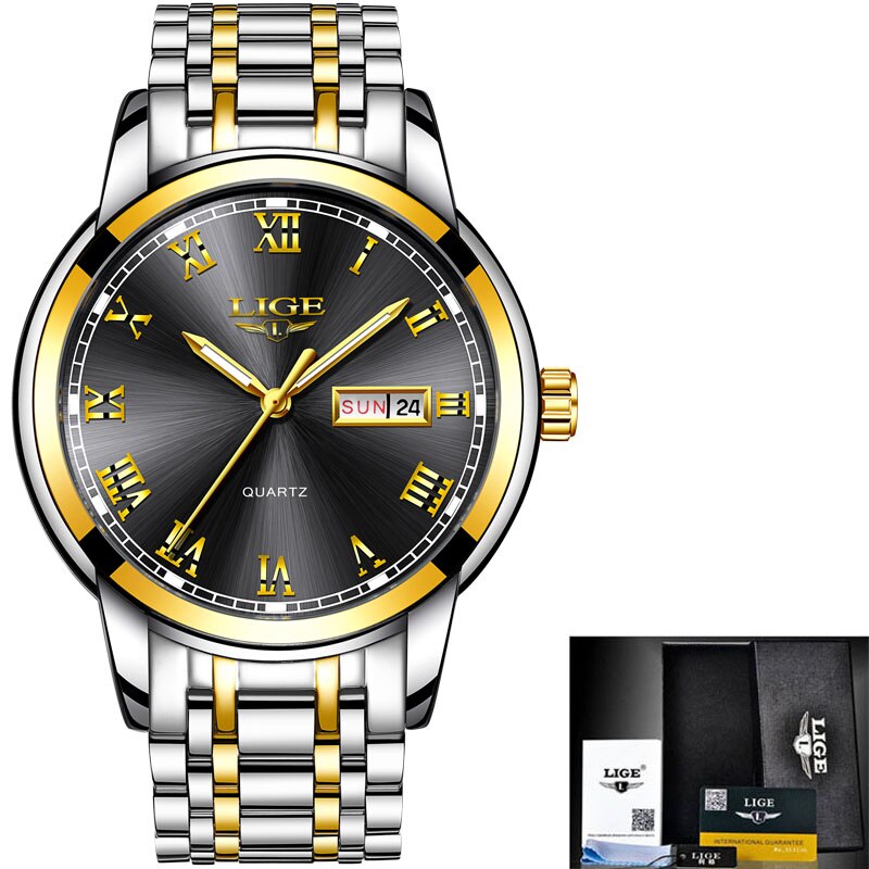 LIGE Japan Quartz Women&#39;s Watch Fashion Female Wristwatch Switzerland Luxury Brand reloj mujer Waterproof Women Bracelet Watch