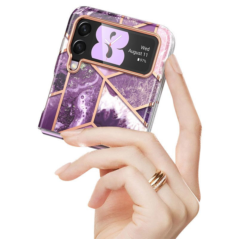 For Samsung Galaxy Z Flip 3 Case 5G (2021) I-BLASON Cosmo Slim Stylish Protective Bumper Case Without Built-in Screen Protector