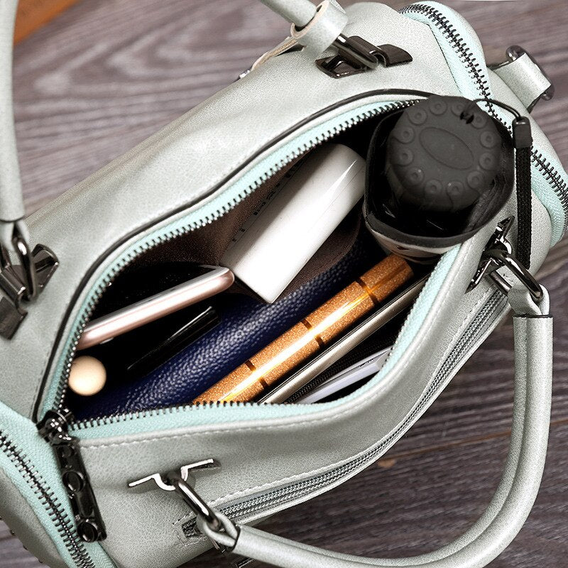 Vintage Bag Women&#39;s Leather Handbags 2022 Crossbody Bags For Woman Fashion Shoulder Retro Ladies Black Hand Sling Bolsos XD03