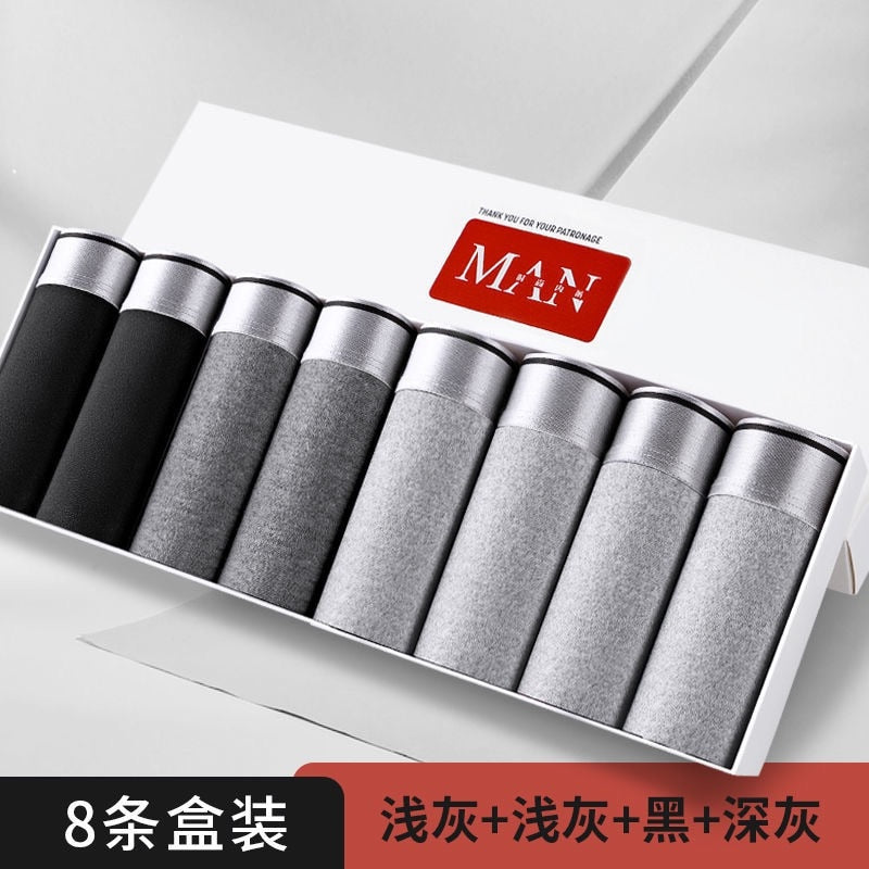 Boxer Male Panties Men&#39;s Underwear Boxers Breathable Sexy Man Boxer Solid Underpants Comfortable Plus Size BoxerShorts Lot L-5XL