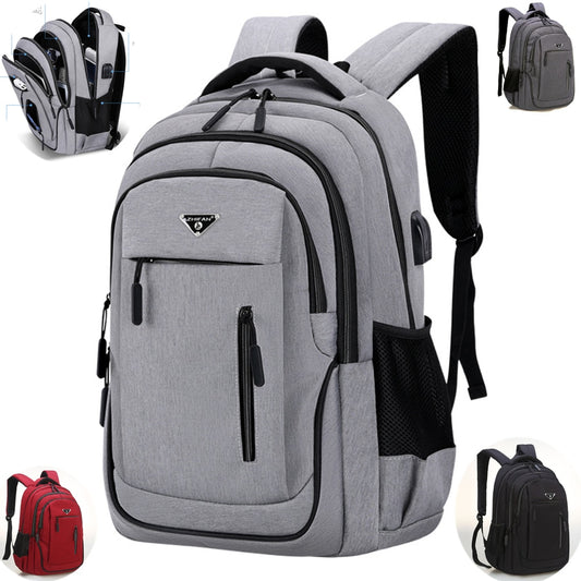 Large 15.6 Inch /17.3 Inch Laptop Backpack USB Men Computer SchoolBag  Business Bag Oxford Waterproof Rucksack College Daypack