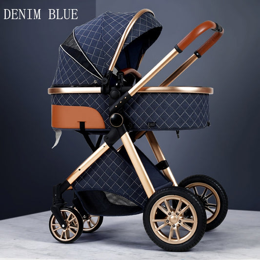 Fashion Baby Stroller 3 in 1 Baby Travel System Newborn Baby Cart Portable Pushchair Baby Cradel Infant Carrier Free Shipping