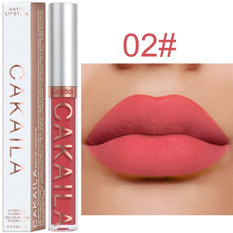 Lip Gloss Long Lasting Matte Velvet Lip Stick Lip Makeup Liquid Lipstick Women Beauty Sexy Red Waterproof Cosmetics Lipgloss