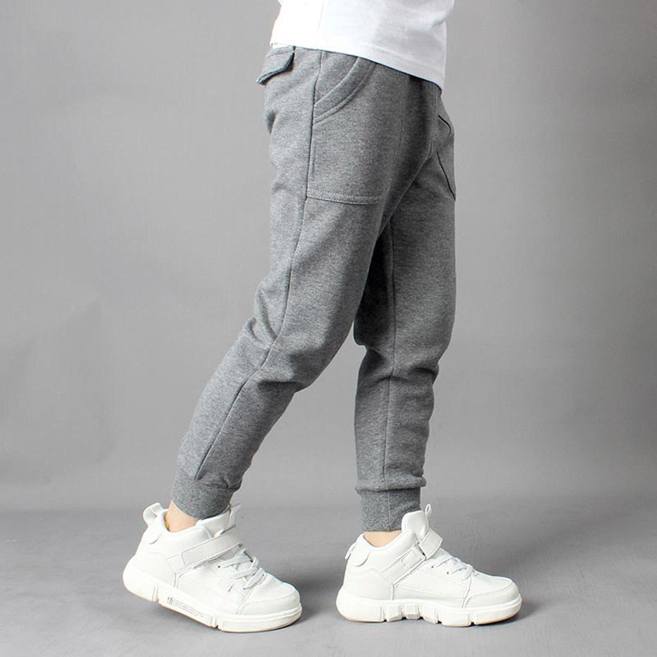 Boys Sport Pants Children Casual Pants Cotton Spring Autumn Boys Long Trousers Kids Letter Clothing Elastic Waist Jogger Pant