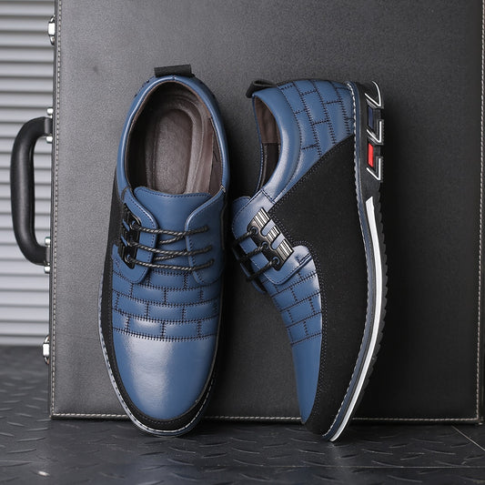 Autumn Genuine Leather Mens Walking Shoes Breathable Male Sneakers Lace-up Oxfords Dress Business Formal Wedding Party Big Size