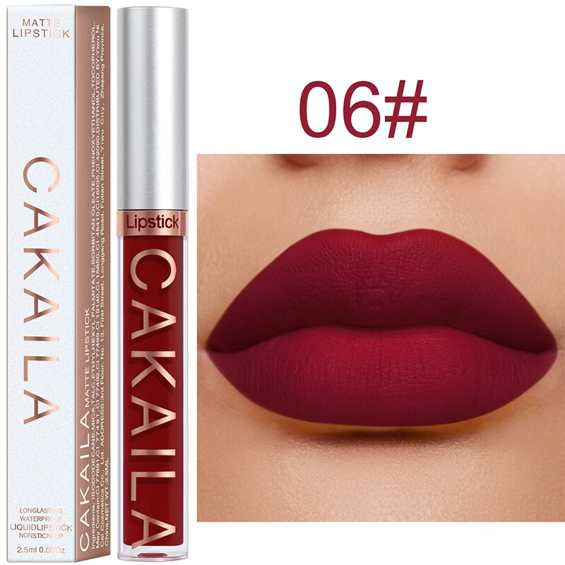 Lip Gloss Long Lasting Matte Velvet Lip Stick Lip Makeup Liquid Lipstick Women Beauty Sexy Red Waterproof Cosmetics Lipgloss