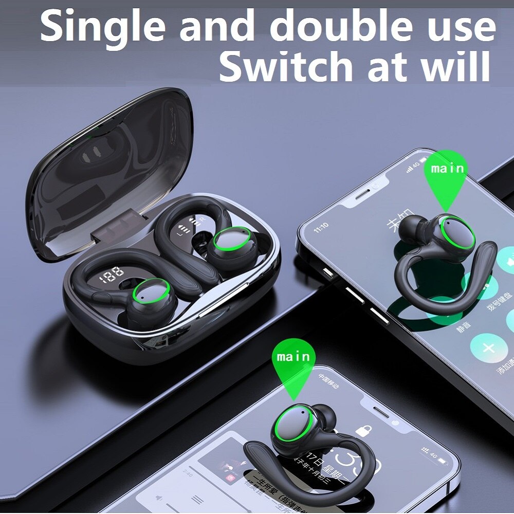 Wireless Earphones i25 TWS Bluetooth-compatible 5.1 Stereo HIFI Headphones Digital Display In-Ear Earbuds Headset Waterproof