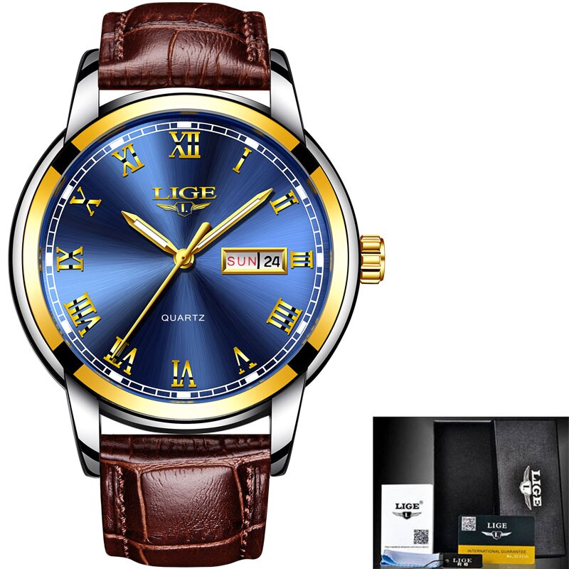 LIGE Japan Quartz Women&#39;s Watch Fashion Female Wristwatch Switzerland Luxury Brand reloj mujer Waterproof Women Bracelet Watch
