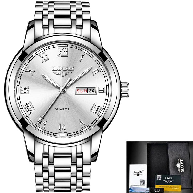 LIGE Japan Quartz Women&#39;s Watch Fashion Female Wristwatch Switzerland Luxury Brand reloj mujer Waterproof Women Bracelet Watch