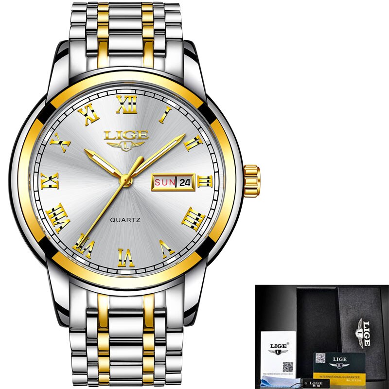 LIGE Japan Quartz Women&#39;s Watch Fashion Female Wristwatch Switzerland Luxury Brand reloj mujer Waterproof Women Bracelet Watch