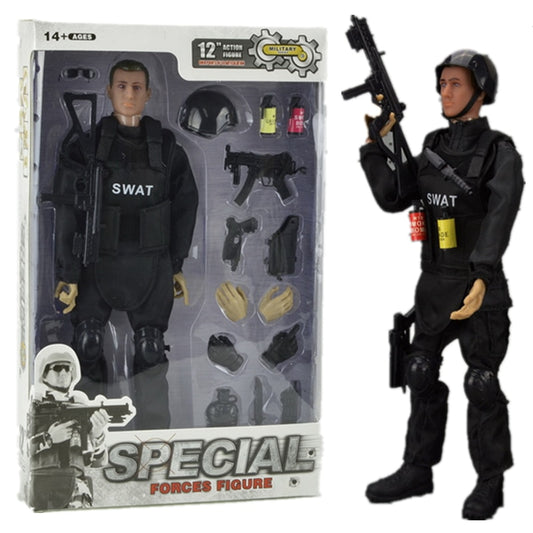 1/6 Scale Forces Figure Model Military Army Combat Game Model Toys Swat Police 12 Inches Soldier Action Figure Toys Kids Gift